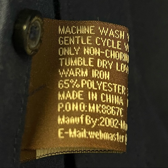 Navy blue boys button down - size 8 - Picture 4 of 5